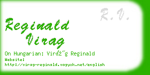 reginald virag business card